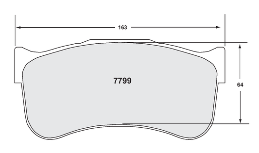 PFC Bremsbelag Ferrari 488 GT3 Vorderachse