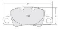 PFC Bremsbeläge Hinterachse 718 GT4 Grauguss Bremse - Track-Parts24 GmbH