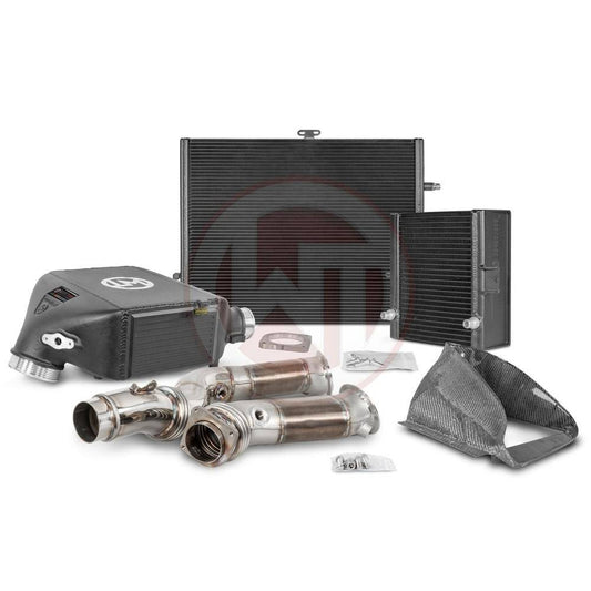 Comp. Paket BMW M3-M4 S55 Ladeluftkühler / Wasserkühler / Downpipe - Track-Parts24 GmbH