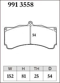 Dixcel Bremsbelag für AP-Racing 6 Kolben Bremse CP4240/4260/5095/5260/5270
